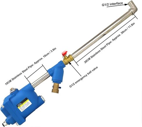 Air Compressor Automatic Drainer, 2.5MPa Aluminum Alloy Storage Tank Air Compressor Drainer Brass Ball Valve Mass Flow Pneumatic Drainage Valve for Gas Tank in Saudi Arabia
