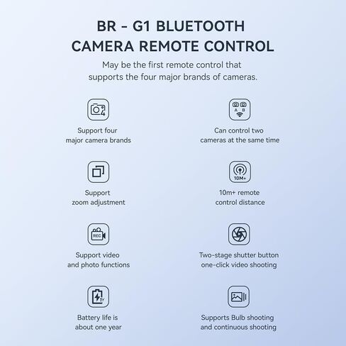 جهاز تحكم عن بعد لكاميرا بلوتوث YONGNUO BR-G1 لكاميرات Canon Nikon Sony Fujifilm in Saudi Arabia