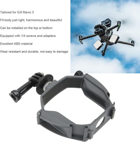 plplaaoo Drone Camera Mount Adapter Clamp Expansion Holder with 1/4 Screw for 3 Lightweight Portable ABS Gray 10.2 x 3 x 9cm Fit Action 2 ONE X2 10 9 in Saudi Arabia