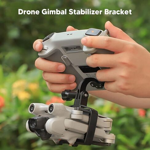 Drone Gimbal Stabilizer Bracket Multi Angle Adjustable Aluminum Alloy Handheld Mount Grip for Mini 3 Pro Professional Photography Equipment Black in Saudi Arabia