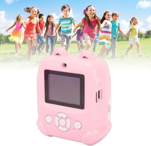 VBESTLIFE Kids Instant Print Camera, 48MP HD 1080P 16X Zoom Inkless Printing Camera with 2.4 Inch Screen, for Children Photography and Fun Selfies (Roseate) in Saudi Arabia