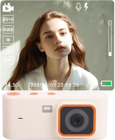 كاميرا Vikye Mini Keychain، FHD 1080P 12MP كاميرا رقمية صغيرة، شاشة 1.47 بوصة لتسجيل السفر، تدعم بطاقة الذاكرة حتى 128 جيجابايت in Kuwait