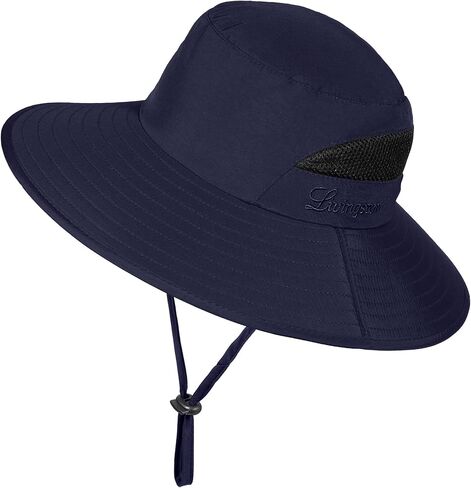 Livingston Sun Hats for Men Wide Brim Bucket Hat for Fishing Hiking Garden Safari Camping in Kuwait