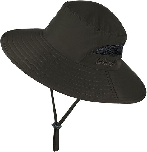 Livingston Sun Hats for Men Wide Brim Bucket Hat for Fishing Hiking Garden Safari Camping in Kuwait