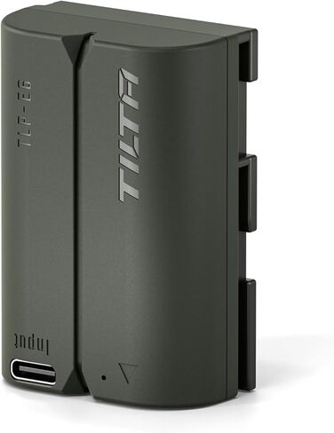 Tilta LP-E6P 2400mAh Rechargeable Battery with USB-C Input | Compatible with Canon EOS R5 Mark II, R6 Mark II, R7, R6, R5, R, 5D Mark IV, 6D, 7D Mark II, 90D, 80D, 70D, 60D, 60Da | Off White in Saudi Arabia