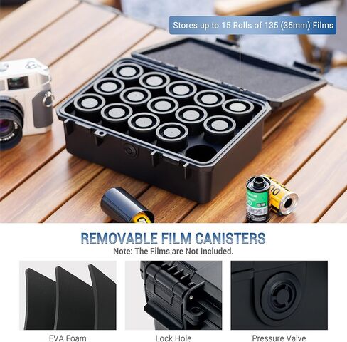 JJC Durable 35mm Film Case with Storage Box Kit for 135 Film Archiving Organization in Saudi Arabia