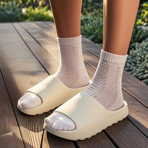 Cloud Slides for Women Men Unisex Slides Slippers EVA Anti-Slip Walking Sandals Shower Shoes Thick Sole in Saudi Arabia