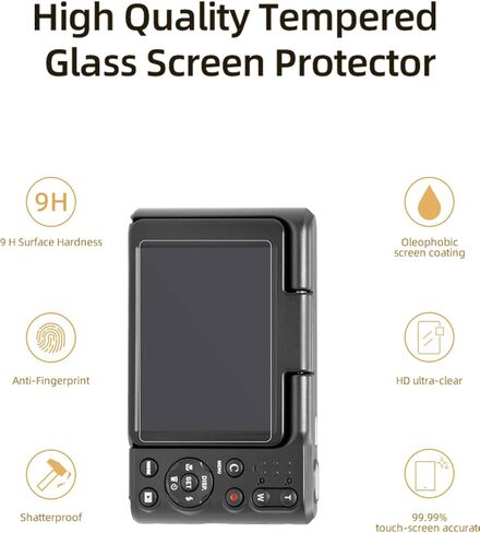 واقي شاشة لـ KODAK Pixpro C1 - كاميرا رقمية فائقة الصغر، طبقة حماية عالية الدقة وواقي شاشة صلابة 6 ساعات، سهل التركيب، مضاد للخدش، جودة عالية الدقة، (3 عبوات) in Kuwait
