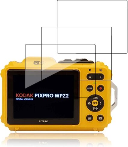 [3 عبوات] واقي شاشة لـ KODAK PIXPRO WPZ2، زجاج مقسى عالي الدقة، صلابة 9 ساعات، خدش، مضاد لبصمات الأصابع، واقي غشاء من الزجاج المقوى لكاميرا KODAK PIXPRO WPZ2 in Saudi Arabia