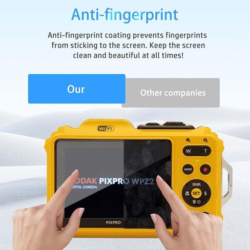 [3 عبوات] واقي شاشة لـ KODAK PIXPRO WPZ2، زجاج مقسى عالي الدقة، صلابة 9 ساعات، خدش، مضاد لبصمات الأصابع، واقي غشاء من الزجاج المقوى لكاميرا KODAK PIXPRO WPZ2 in Saudi Arabia