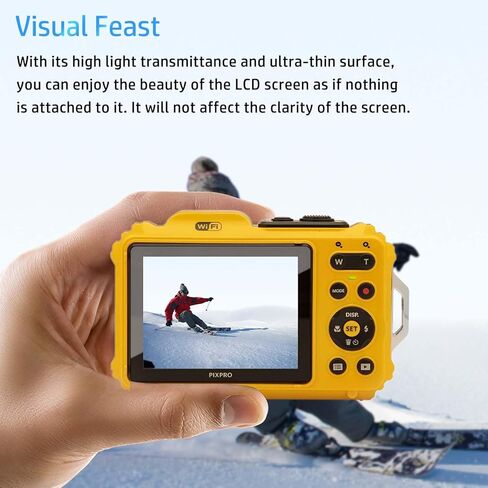 [3 عبوات] واقي شاشة لـ KODAK PIXPRO WPZ2، زجاج مقسى عالي الدقة، صلابة 9 ساعات، خدش، مضاد لبصمات الأصابع، واقي غشاء من الزجاج المقوى لكاميرا KODAK PIXPRO WPZ2 in Saudi Arabia