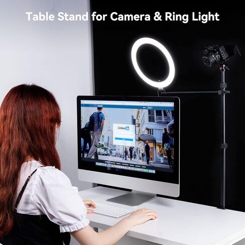 SMALLRIG Bundle Camera Desk Mount Table Stand with Magic Arm, RGB LED Photography Flashlight, 7500mAh in Saudi Arabia