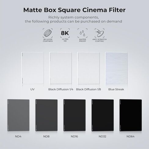 K&F Square ND+Black Mist Filter Kit, ND8&ND64&1/4 Black Mist in Saudi Arabia