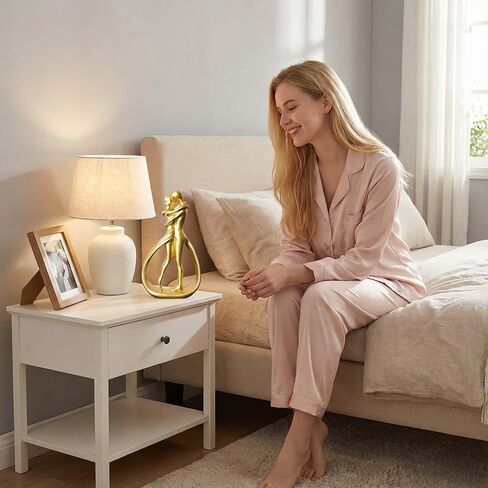 تمثال راتينج للزوجين الشماليين تمثال حب ذهبي رومانسي لديكور المنزل مثالي للأزواج مقاس 5.2 بوصة in Kuwait