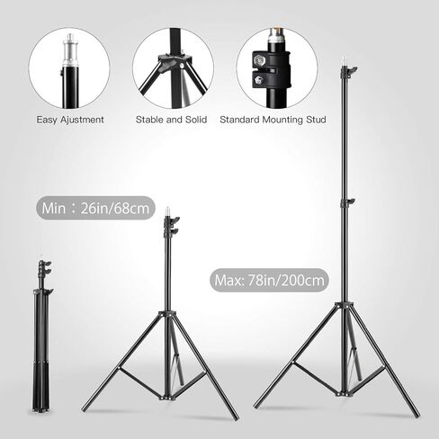 Softbox Photography Lighting Kit Professional Photo Studio Equipment 20"X28" Studio Photography Light with 5700K Energy Saving Light Bulb for Filming,YouTube Video,Model,Advertising Shooting in Saudi Arabia