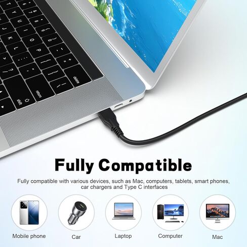 كابل شحن وبيانات USB-C بطول 5 أقدام متوافق مع كاميرات سامسونج ST50 ST60 ST70 ST500 ST600 ST700 PL50 PL60 PL80 PL100 - كابل بديل لـ SUC-3 SUC-5 SUC-7 SUC-8 in Kuwait