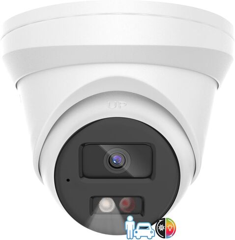 8MP Outdoor Dome PoE Camera - 4K IP Camera with Mic/Audio, Human/Vehicle Detection, Smart Hybrid Color Night, 2.8mm 114°FoV, IP67, IK08 vandalproof, H.265+, 3-Axis, 120db WDR, SD Card Slot in Kuwait