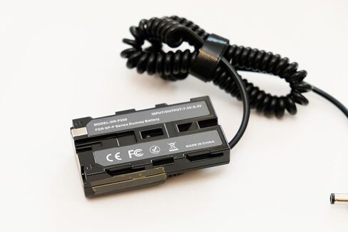 NP-F970 F570 F550 Dummy Battery Pack Fully Decoded 55/21mm DC for Atomos Shogun Inferno Ninja,Zoom F6 Recorder,BMPCC 6K Pro,Smallhd Focus 7 Monitor in Saudi Arabia