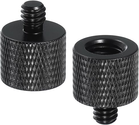 PATIKIL Tripod Screw Adapter 3/8" Female to 1/4" Male, 2 Pcs Tripod Nut Connectors Camera Mount Screw Camera Double Head Converter for Microphone Holder Magic Arm Accessories in Saudi Arabia