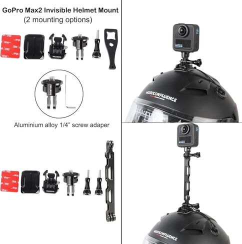 مجموعة ملحقات PellKing لـ Gopro Max2، تتضمن حقيبة حمل مع حزام، حامل ثلاثي القوائم لعصا سيلفي 135 سم، حامل المقود، حامل مغناطيسي، 4 قطع من حزام الجسم، حافظة سيليكون، ملصق لاصق وغيرها in Saudi Arabia