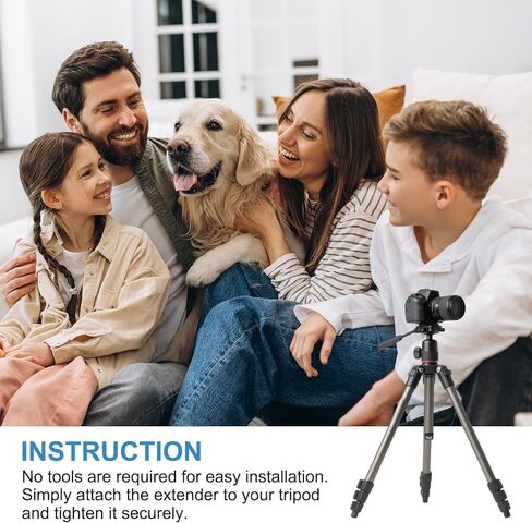 PATIKIL 5.3" Metal Extension Rod, 1/4"-20 Male Thread 0.31" Aluminum Alloy Lightweight Stabilizer Accessory Mount Tripod Extender Tube for Tripod DSLR Action Cameras, Black in Saudi Arabia