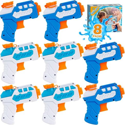 4 حزمة مائية مدفع للأطفال ، مسدس مياه مياه لصالح صيف برك الحديقة شاطئ ، ماء قتال الحفلات الحشو للبنين في الهواء الطلق ، ألعاب تدريب الأسلحة على الكلاب القطط in Kuwait