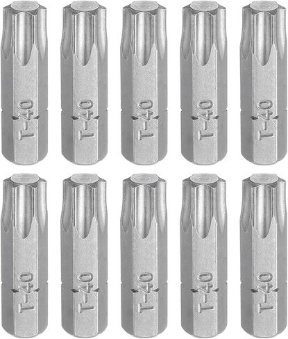 HARFINGTON 10pcs Torx Screwdriver Bit 1/4" Hex Shank T8 Head 1" Length CR-V Steel 6 Point Security Drill Bits for Repair Work Electric Screw Driver in Saudi Arabia