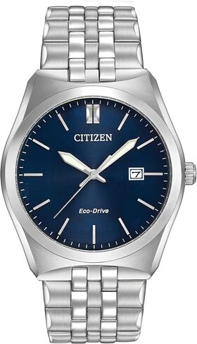 Watch Corsen Classic Corso Corso Eco-Drive ، التاريخ الثالث ، الأيدي المضيئة والعلامات ، الفولاذ المقاوم للصدأ ، ثنائي أسود in Saudi Arabia