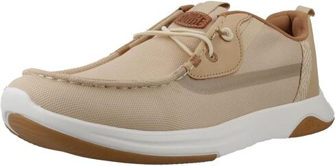 HEYDUDE Wally Drift Classic Silver Birch/White Size 11, Men's Shoes, Casual Sneakers, Comfortable & Light-Weight in Saudi Arabia