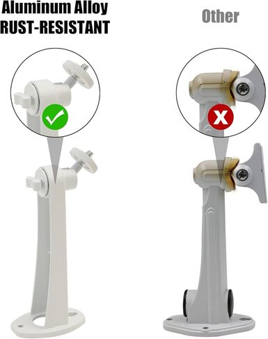 3PCS Extremely Long 6 in Camera Mount for eufy camera mount eufyCam 2C/2C Pro, 3C/S300, for SoloCam S220/C210, Adjustable Wall Mount Brackets Indoor/Outdoor, Aluminum Alloy Rust-Proof and Durable in Saudi Arabia