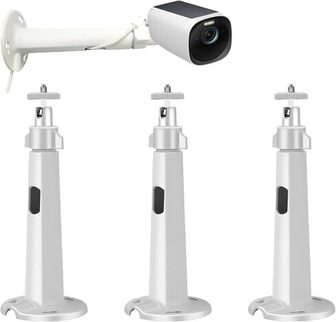 3PCS Extremely Long 6 in Camera Mount for eufy camera mount eufyCam 2C/2C Pro, 3C/S300, for SoloCam S220/C210, Adjustable Wall Mount Brackets Indoor/Outdoor, Aluminum Alloy Rust-Proof and Durable in Saudi Arabia