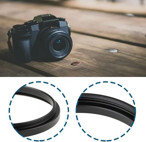 Create idea 2PCS 48-49mm Camera Lens Filter Step-Up Ring Adapter Allows 49mm Filters and Hoods on 48mm Thread in Saudi Arabia