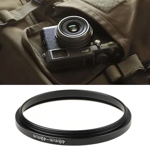 Create idea 2PCS 48-49mm Camera Lens Filter Step-Up Ring Adapter Allows 49mm Filters and Hoods on 48mm Thread in Saudi Arabia