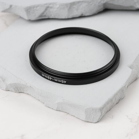 Create idea 2PCS 48-49mm Camera Lens Filter Step-Up Ring Adapter Allows 49mm Filters and Hoods on 48mm Thread in Saudi Arabia
