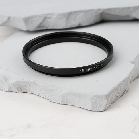 Create idea 2PCS 48-49mm Camera Lens Filter Step-Up Ring Adapter Allows 49mm Filters and Hoods on 48mm Thread in Saudi Arabia