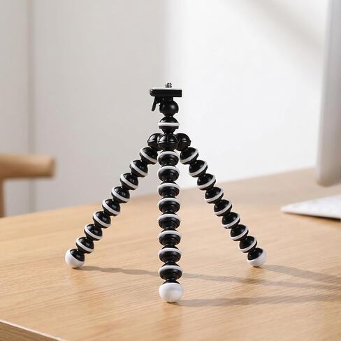 Portable Mini Tripod Stand - Adjustable Stainless Steel Desktop Holder for Smartphones Projectors and Live Streaming Cameras in Saudi Arabia