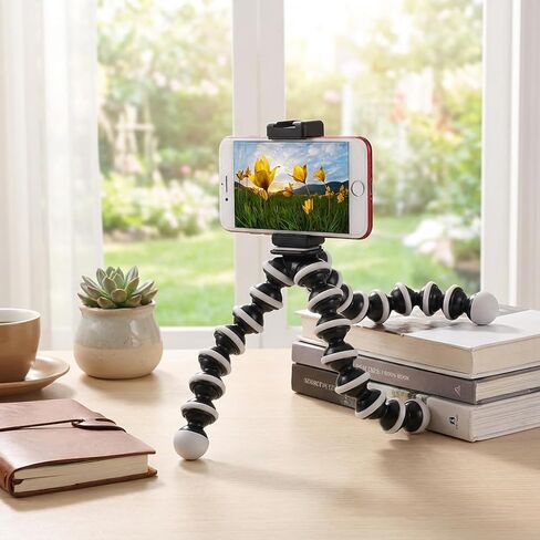 Portable Mini Tripod Stand - Adjustable Stainless Steel Desktop Holder for Smartphones Projectors and Live Streaming Cameras in Saudi Arabia