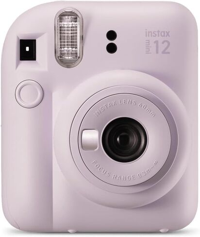 حزمة كاميرا FUJIFILM Instax Mini 12 للأفلام الفورية لعام 2025 (بنفسجي) + حقيبة حمل متوافقة + حزمة قيمة لفيلم Fuji Film (20 ورقة) + قطعة قماش للتنظيف من الألياف الدقيقة in Kuwait