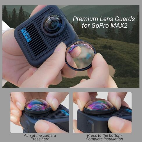 Lens Guards for Gopro MAX2, Lens Protector Cover for Go Pro MAX 2 Premium Combo Accessorie (Optical glass) in Saudi Arabia