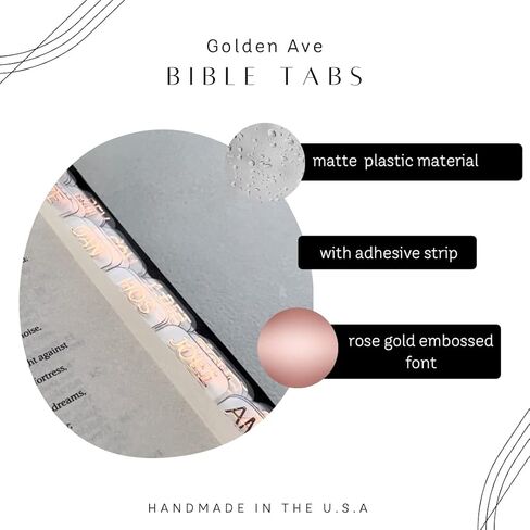 Rose gold clear bible tabs Old Testament New Testament 66 bible tabs christian bible tabs bible journaling bible study supplies (English) in Saudi Arabia