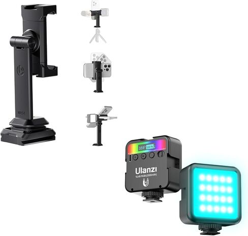 ULANZI VL49 RGB Lights with ULANZI MA54 Phone Holder Mount in Saudi Arabia