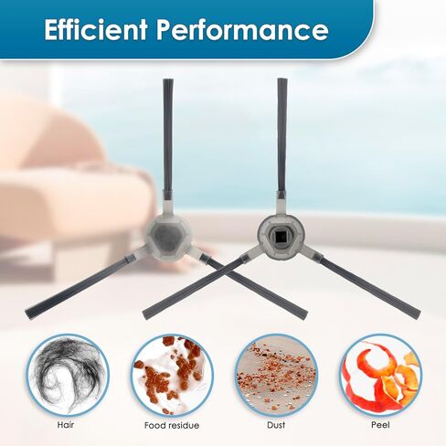(10 Pack) M2 Pro Replacement Parts for Lefant M2 Pro/ M2S Pro Robot Vacuum, 1 Roller Brush, 2 Side Brushes, 2 HEPA Filters with Foam Filters, 2 Mop Pads, 2 Dust Bags, 1 HEPA Filter for Base Station in Saudi Arabia