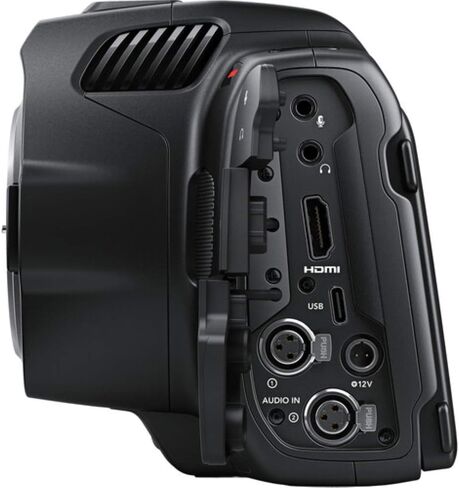 كاميرا سينما الجيب Blackmagic Design 6K Pro (حامل EF) (CINECAMPOCHDEF06P) + بطاقة قوية سعة 64 جيجابايت + برنامج Corel للصور + بطارية NPF550 + حافظة + ضوء LED + مجموعة تنظيف + كابل HDMI + المزيد in Saudi Arabia