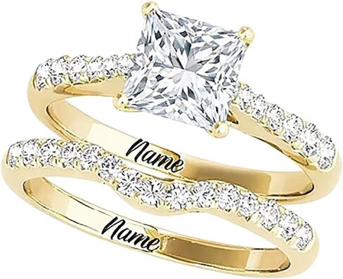 10K 14K 18K GOLD GOLD MOISSANITE RINGS مجموعات لها ، 2.6 CT. TW. مجموعة خاتم الخطوبة Moissanite للنساء مجموعة خاتم الزفاف لمشاركة الفرقة الأبدية in Kuwait
