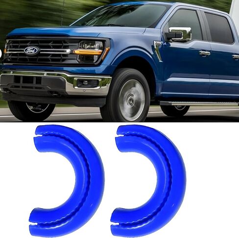أغطية خطاف السحب لفورد F150 2004-2025 وقاعدة برونكو/بيج بيند/البنوك الخارجية 2021-2025 وتويوتا تندرا 2017-2021، غطاء وصلة الجر الأمامي متوافق مع ملحقات فورد F150 2004-2025 (أزرق) in Kuwait