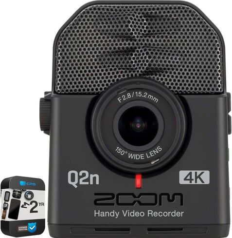 مجموعة مسجل فيديو Zoom ZQ2N4K فائقة الوضوح سهلة الاستخدام مع حزمة حماية محسنة CPS لمدة عامين in Kuwait