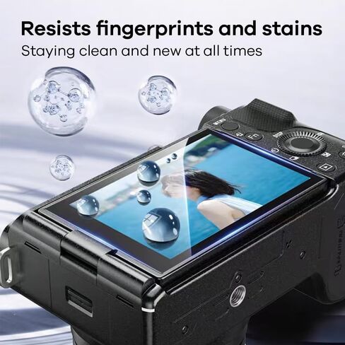 واقي شاشة متوافق مع Alpha 7C II/Alpha 7CR / Alpha 6700 / Alpha 7 IV، زجاج مقسى عالي الدقة، صلابة 9H، مضاد لبصمات الأصابع، 3 عبوات in Saudi Arabia