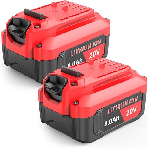 Upgraded 8000mAh High Capacity Compatible for Craftsman 20V V20 Battery (2-Pack) Compatible with CMCB205 CMCB204 CMCB206 CMCB202 CMCB201 20V Cordless Power Tools in Saudi Arabia