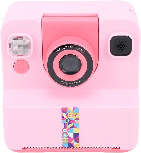 Instant Print Camera, 1080P Front Rear Dual Selfie Digital Camera with 180 Rotating Lens, Toddler Portable Travel Print with 2.4 Inch Screen for Kids (Roseate) in Saudi Arabia