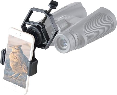 Universal Cell Phone Adapter Mount for Telescope Binoculars Spotting Scopes, 360° Adjustable Fits Eyepieces Diameter 1.1 to 1.85 inches and Phones 2.1 to 3.7 inches in Saudi Arabia